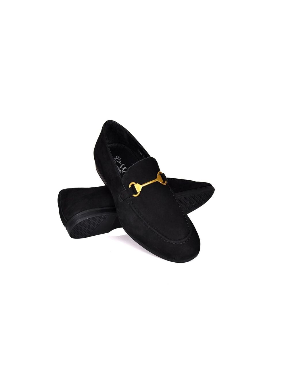 DAVID WEJ Black Lorenzo Suede Loafers for men