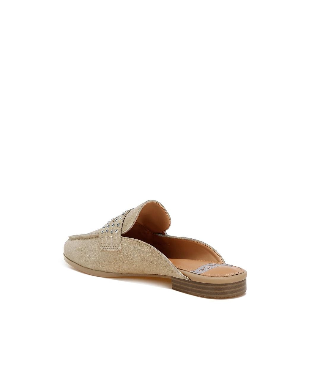 Rag & Co Natural Neutrals Eve Park Stud Embellished Penny Strap Mules
