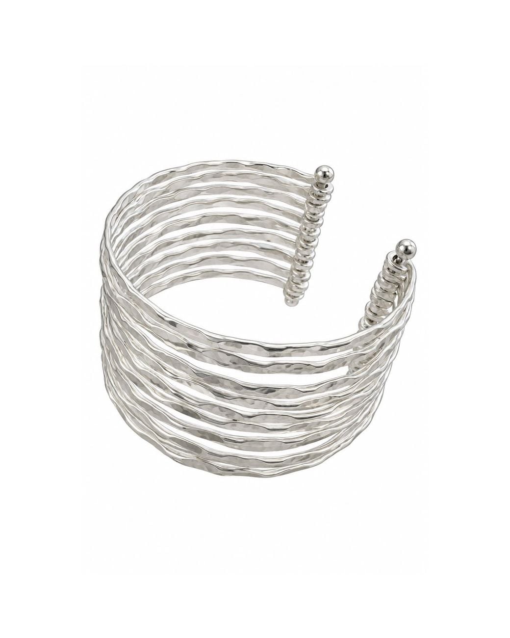 Rare Matters Jewelry Metallic Hammered Wire Cuff Bracelet