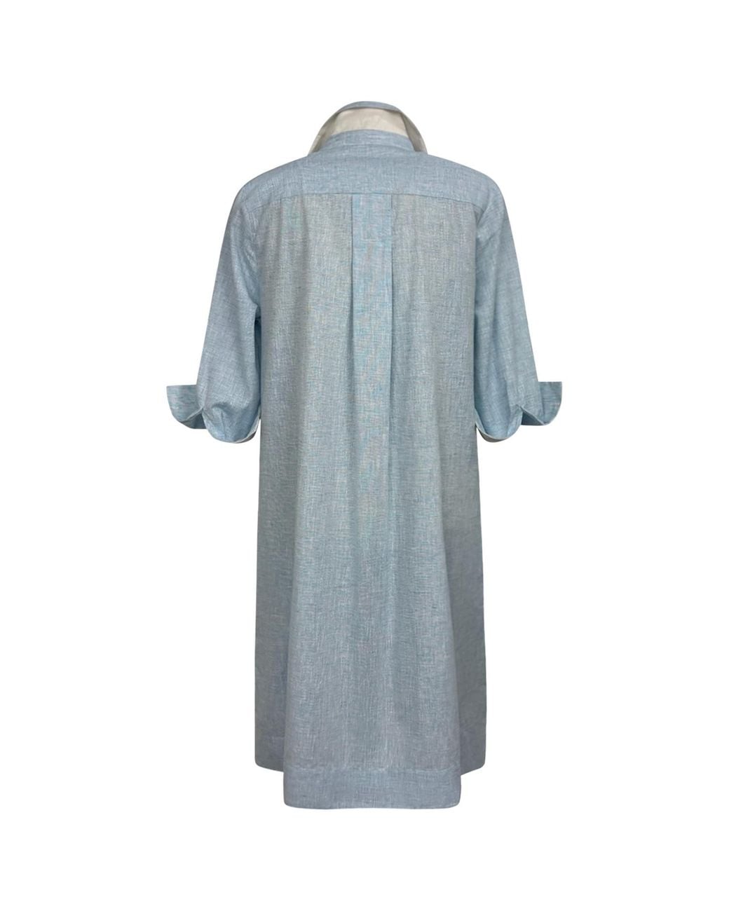Perlavera Blue Sim Cotton Missy Fit Dress
