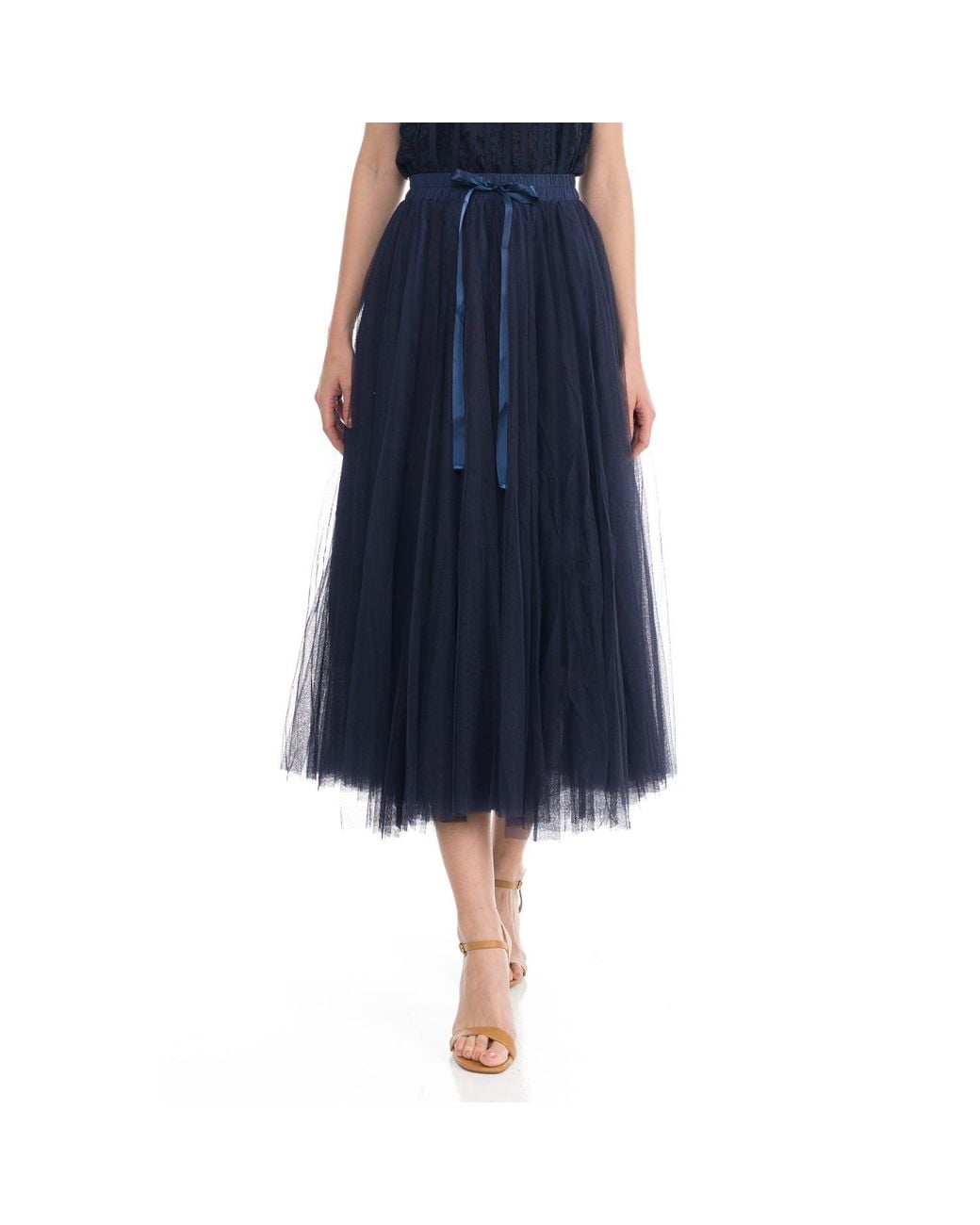 Tantra Spain Sl Blue A-Line Tulle Skirt With Elastic Waistband