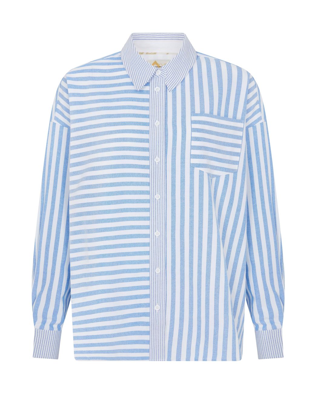 Hay Life Blue Bailey Multi Stripe Oversized Shirt
