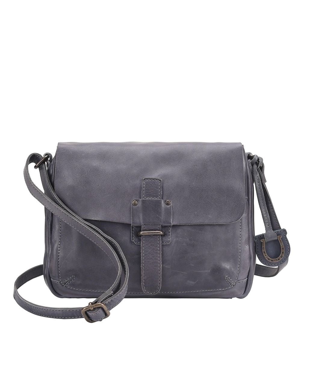 Lloyd Baker Gray Georgia Leather Crossbody Bag