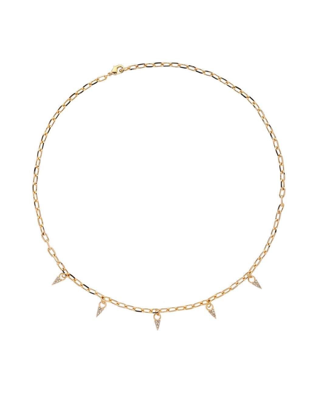 Emma Holland Jewellery Metallic Crystal Droplet Chain Necklace