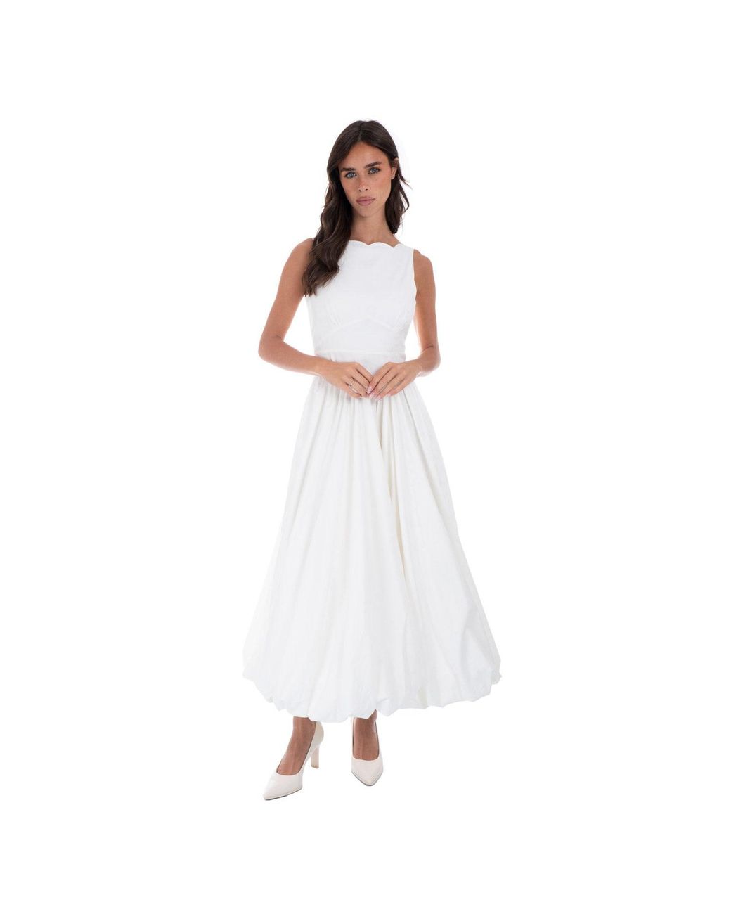 Sofia Tsereteli White Flair Ballgown