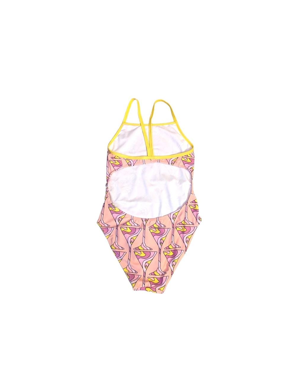 Julia Clancey Pink Miami Martini Swim Suit