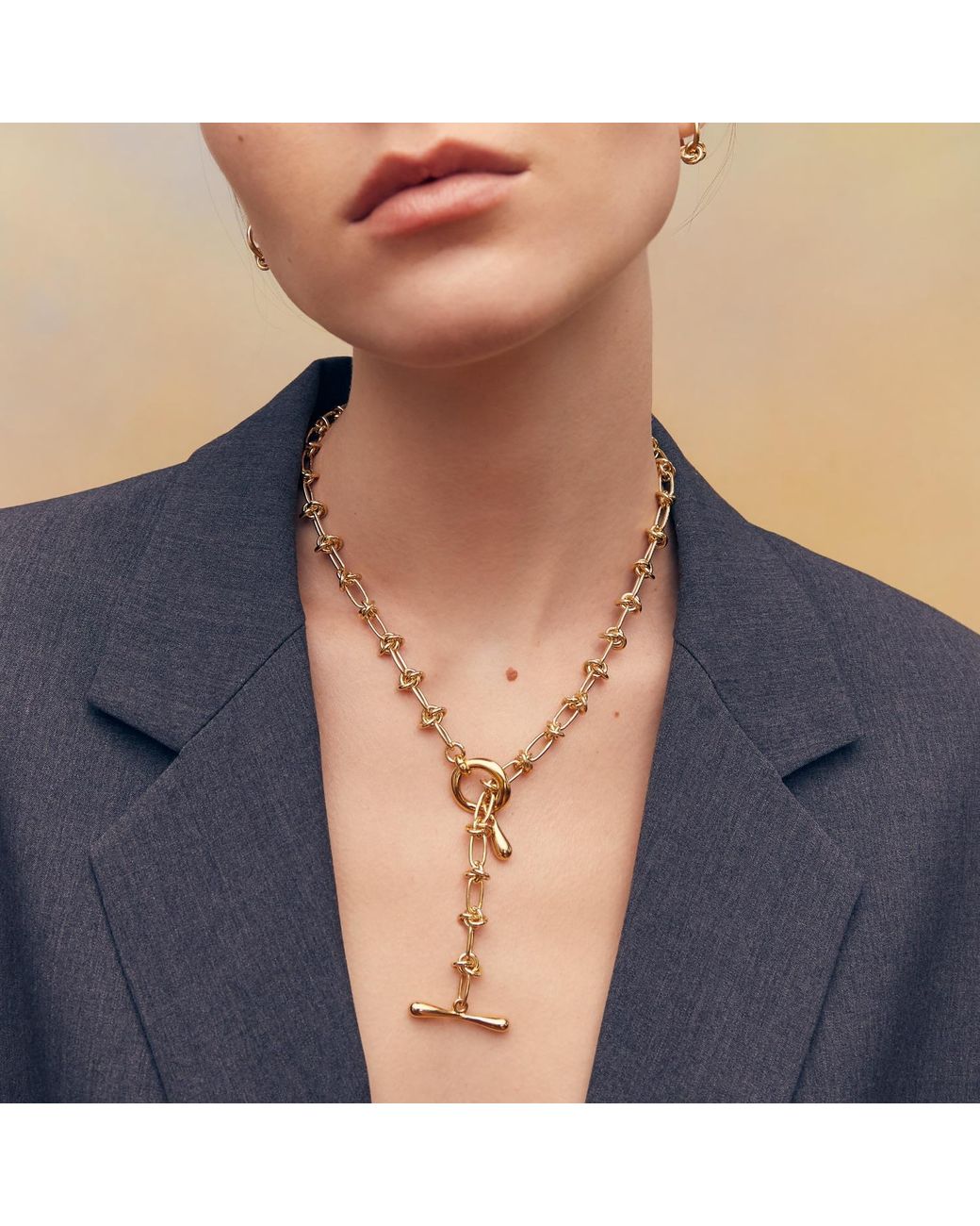 Biko Jewellery Metallic Echo Lariat