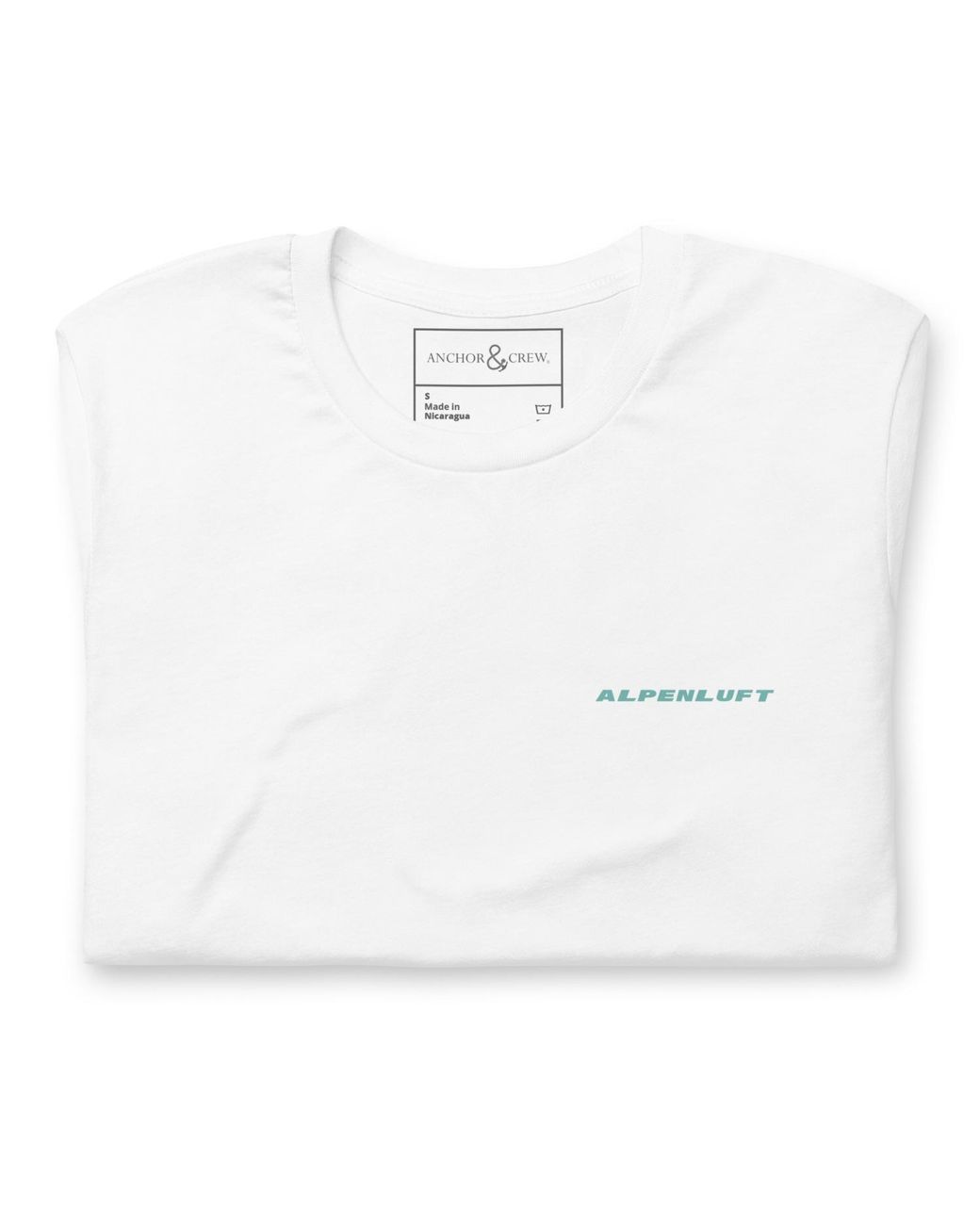 Anchor and Crew Blue Higher Grounds Postmark Organic Cotton T-Shirt