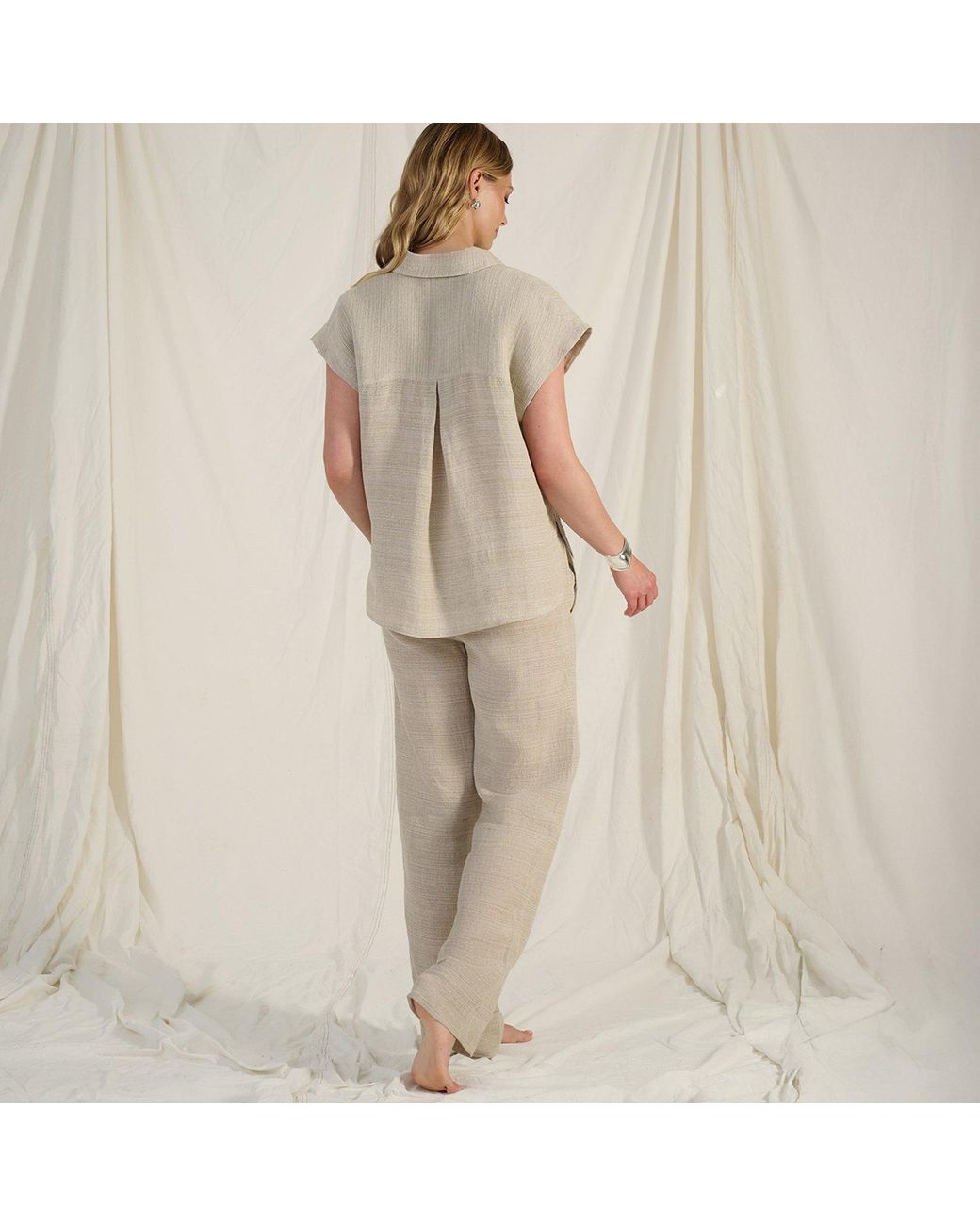 The Summer Edit Natural Neutrals Blair Luxe Linen Shirt
