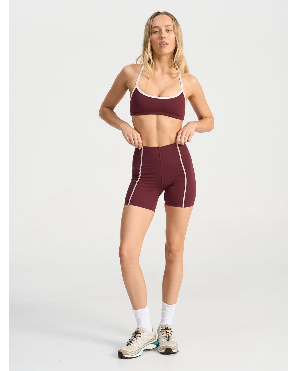Bondi Active Red Strappy Scoop Bra