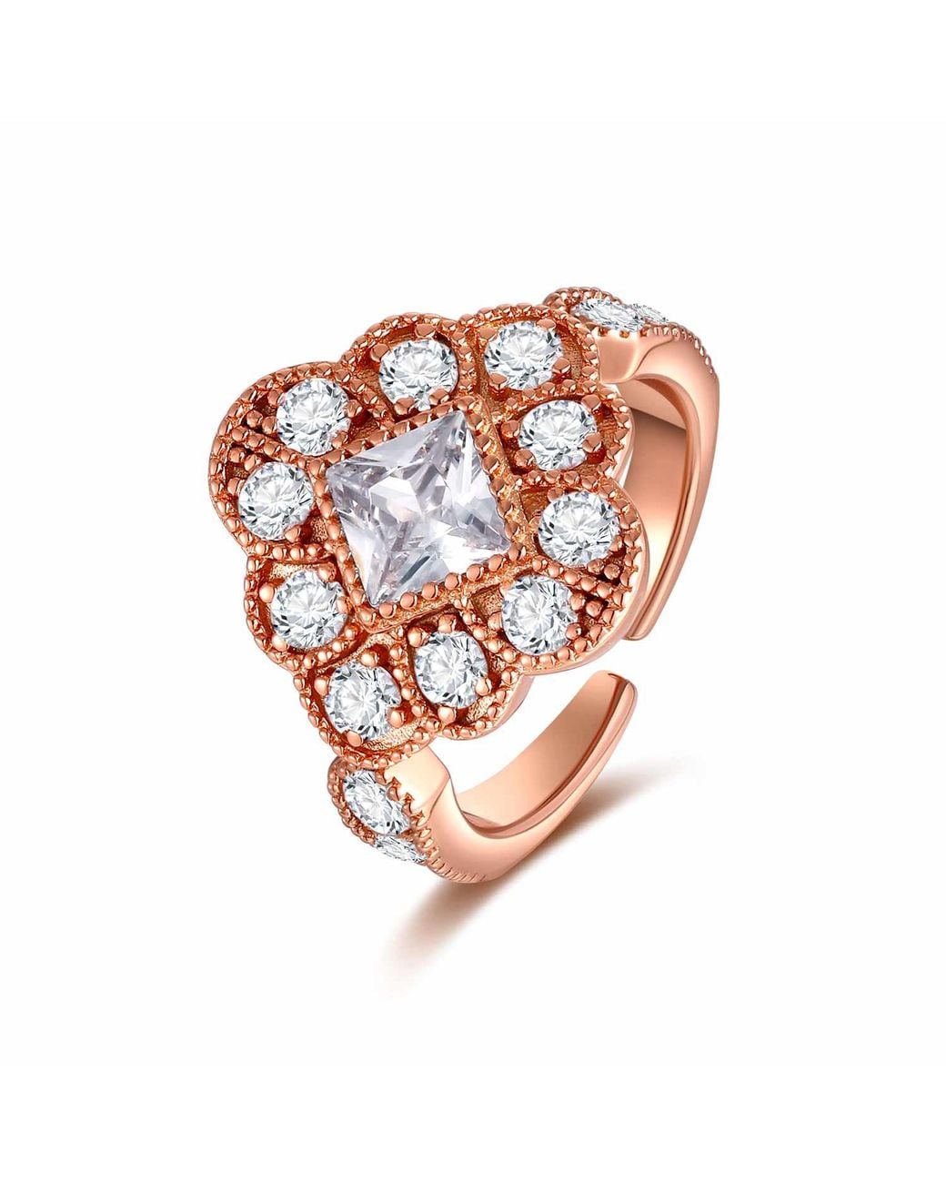 Retro Chic Ballet Ring in White | Lyst