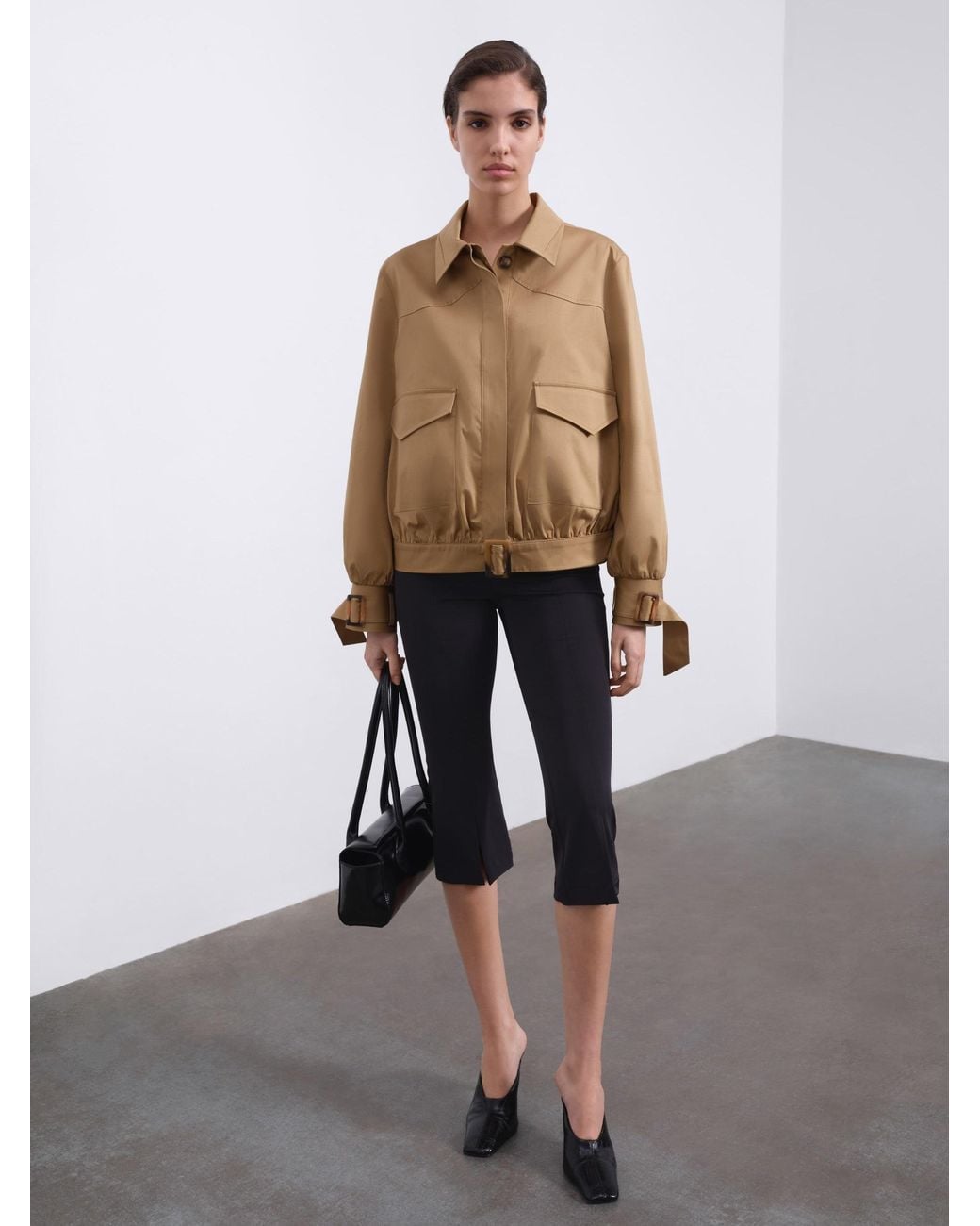 Sélone Natural Neutrals Cael Pocket Bomber Jacket