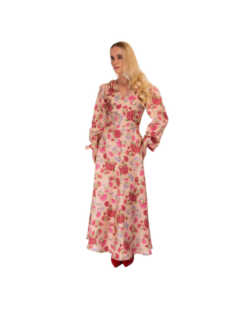 Sofia Tsereteli Red Classic Romance Gown