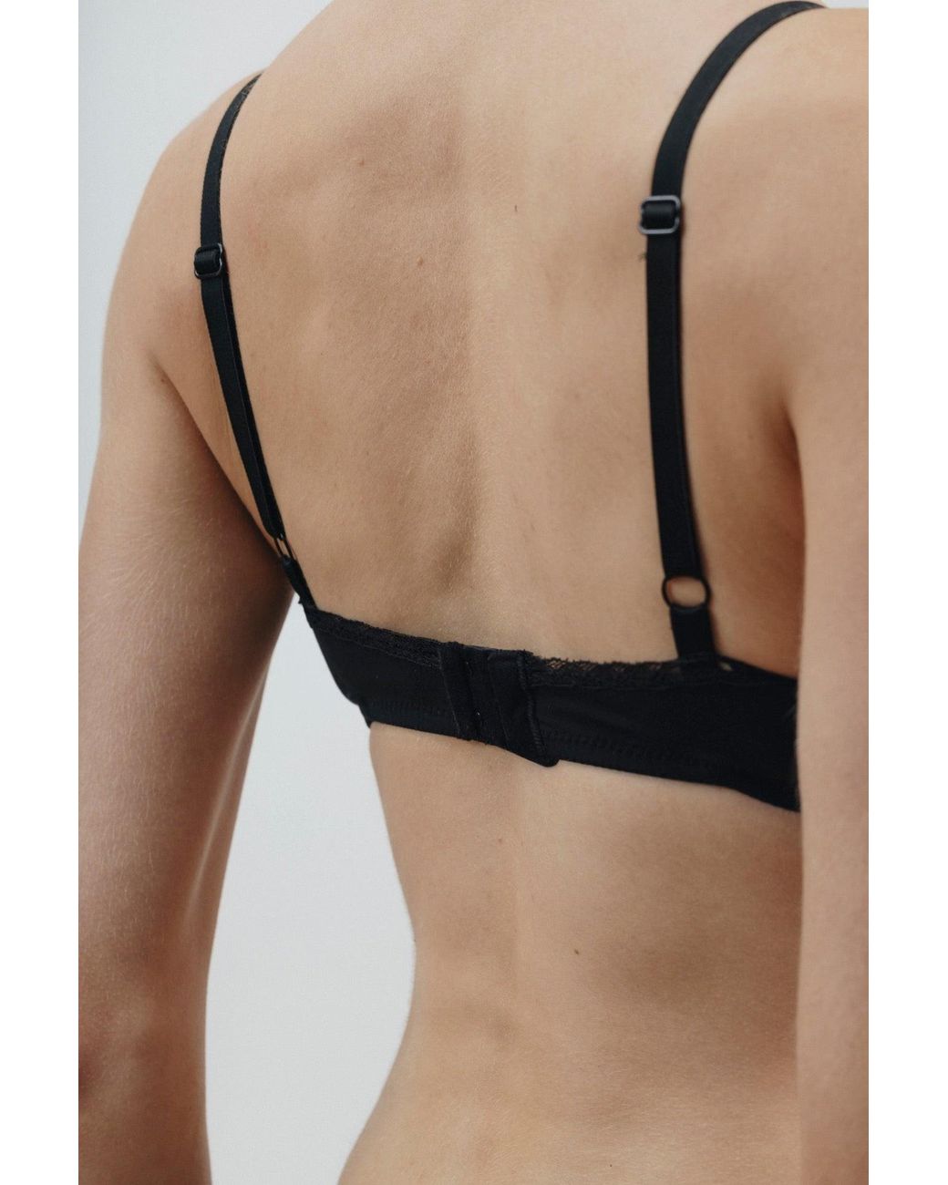 Verdant Intimates Black Modal Air Demi Bra