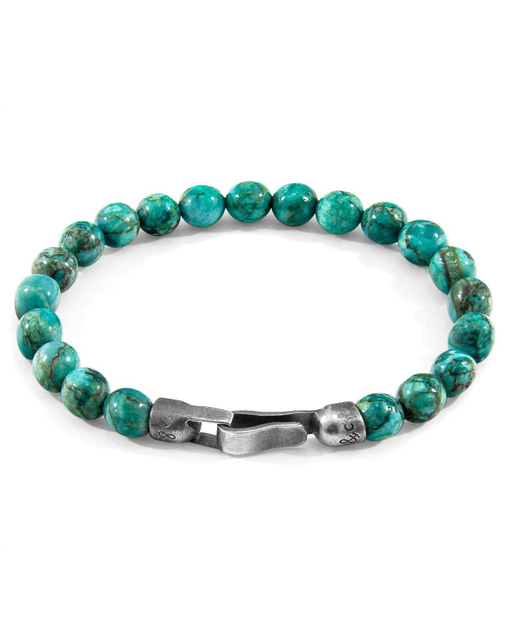 Anchor and Crew Blue Nachi & Stone Beaded Bracelet for men