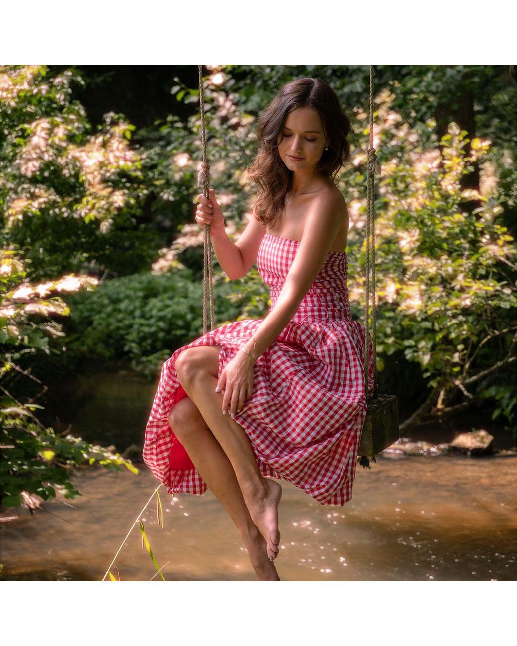 Amy Lynn Pink Alexa Gingham Puffball Dress