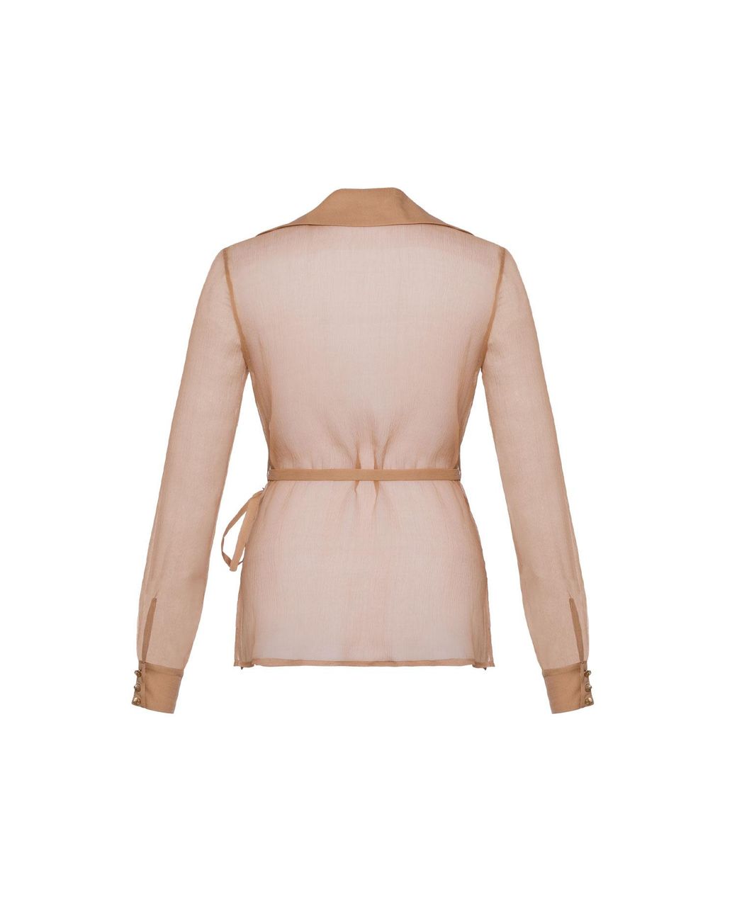 Anse Victorin Natural Neutrals Eva Silk Chiffon Blouse