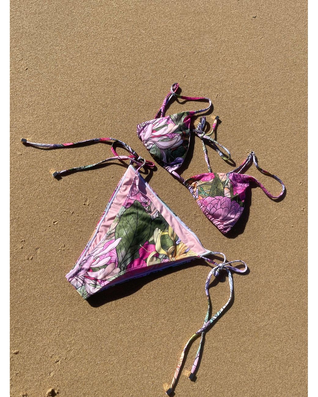 Plivati Pink Stevie String Tie-Up Bikini Bottoms