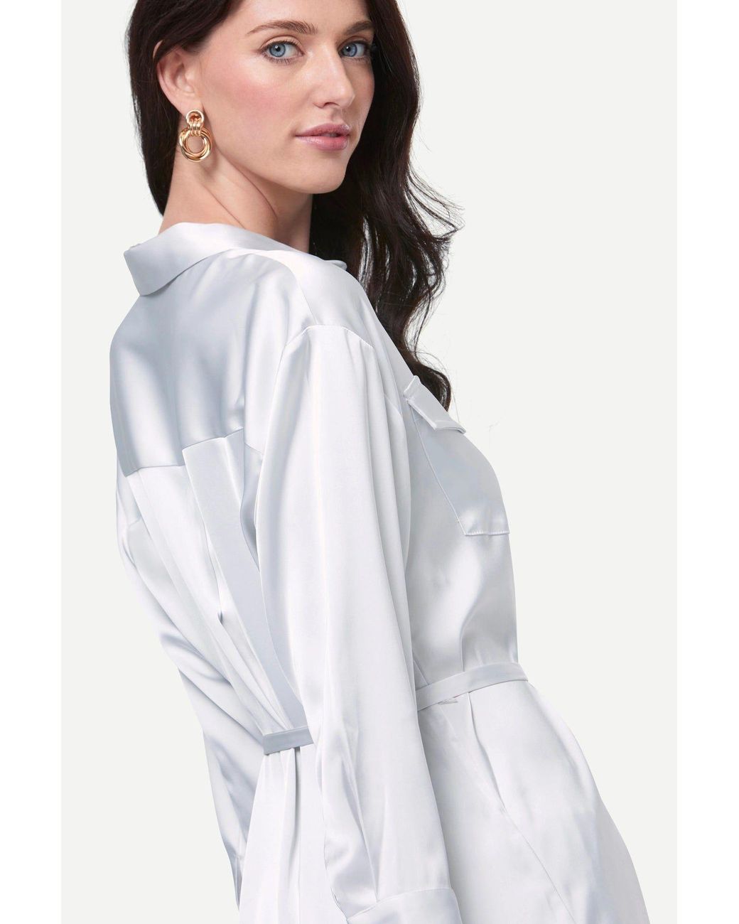 Zafur White Barron Blouse