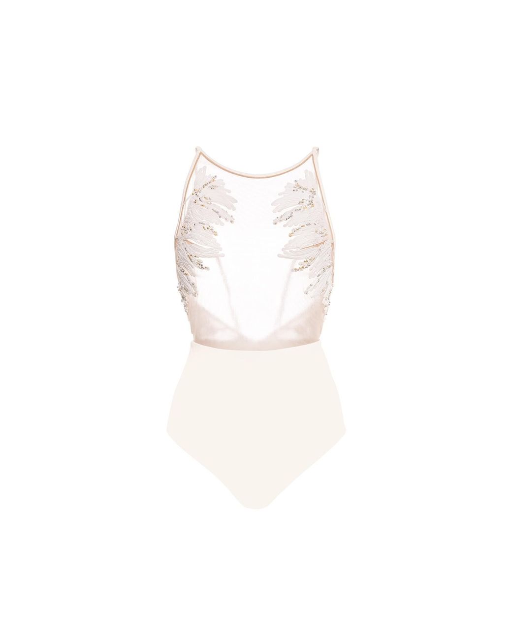 Moorea Swim White Nadia One-Piece Swimsuit