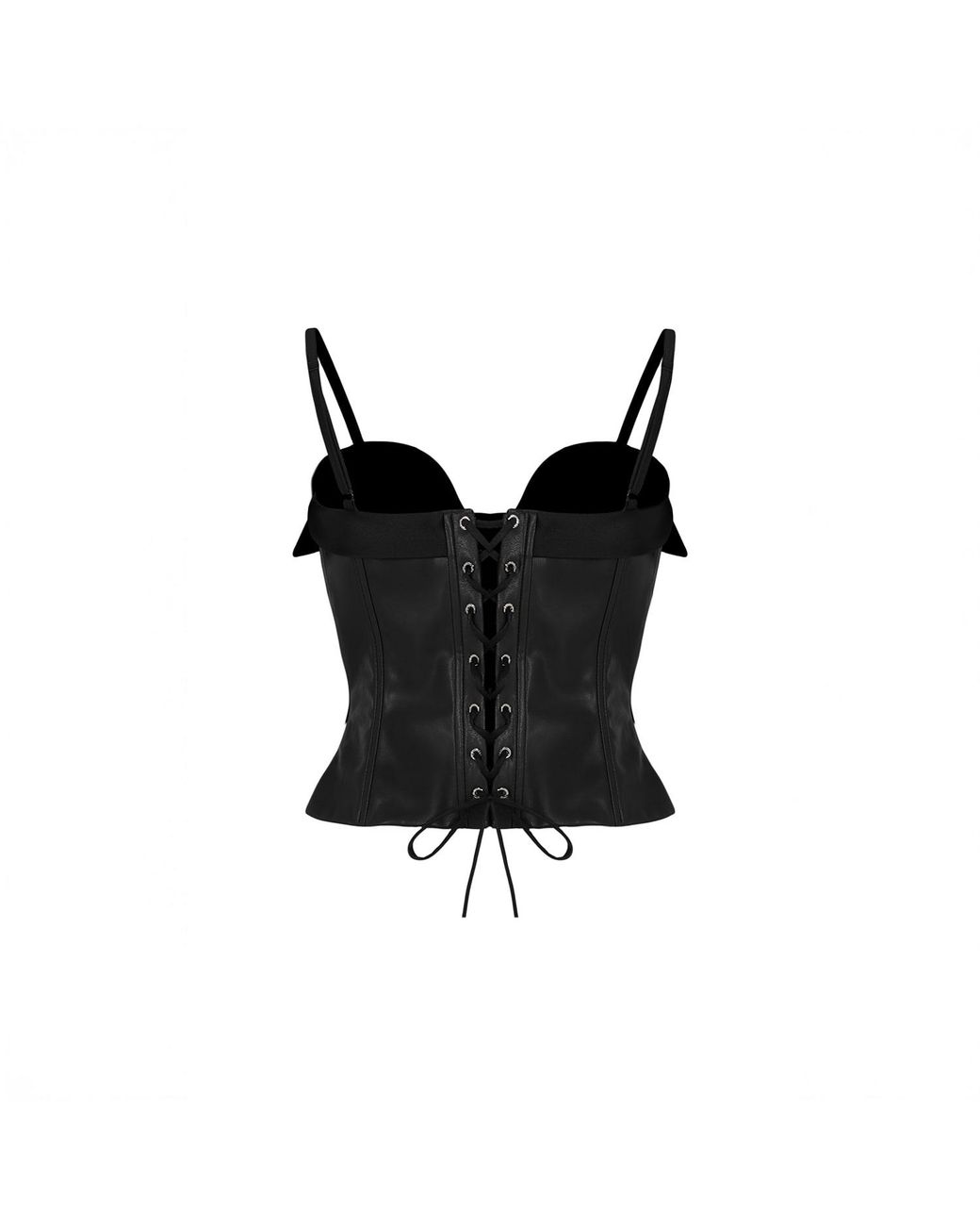 Herfetch Black Tempt Top Faux Leather