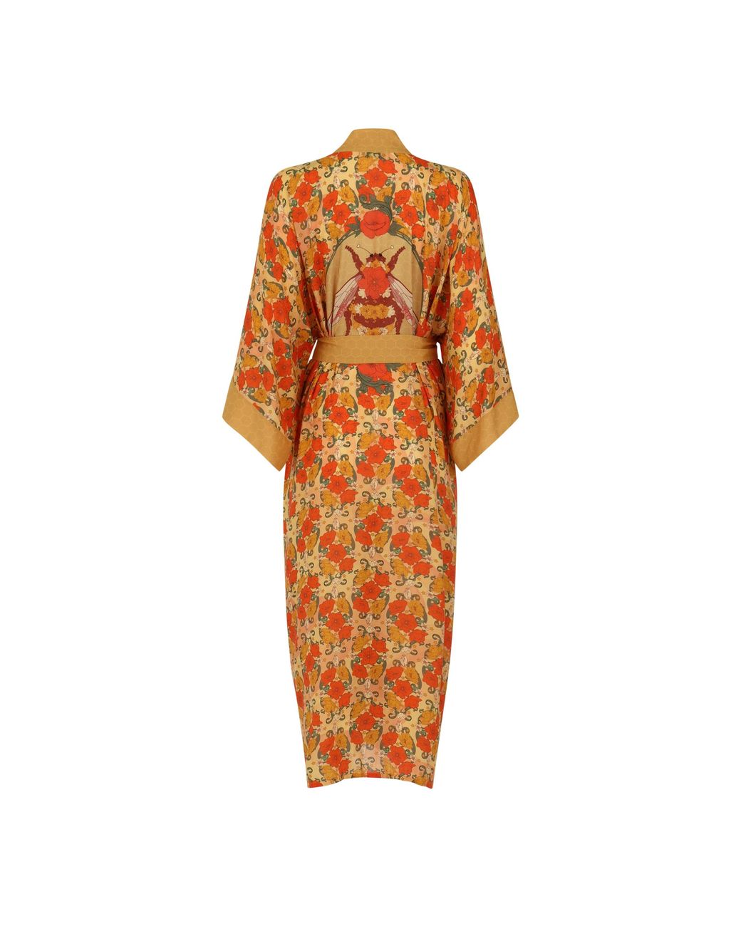 Henelle Orange Day Bloom Kimono