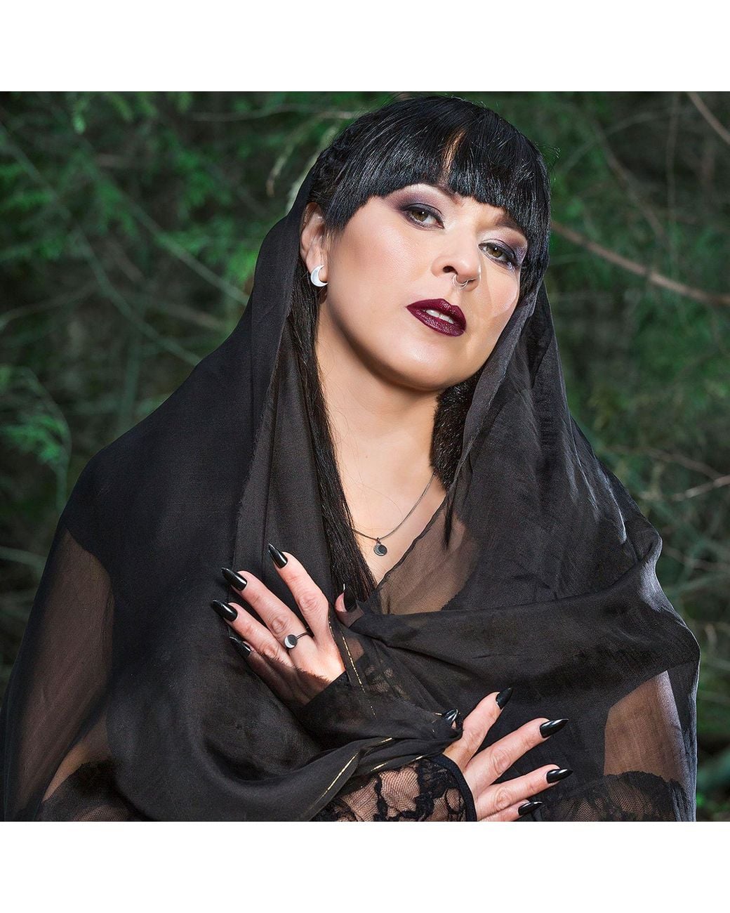 Zula Jewelry + Design Metallic Moon Waning Necklace