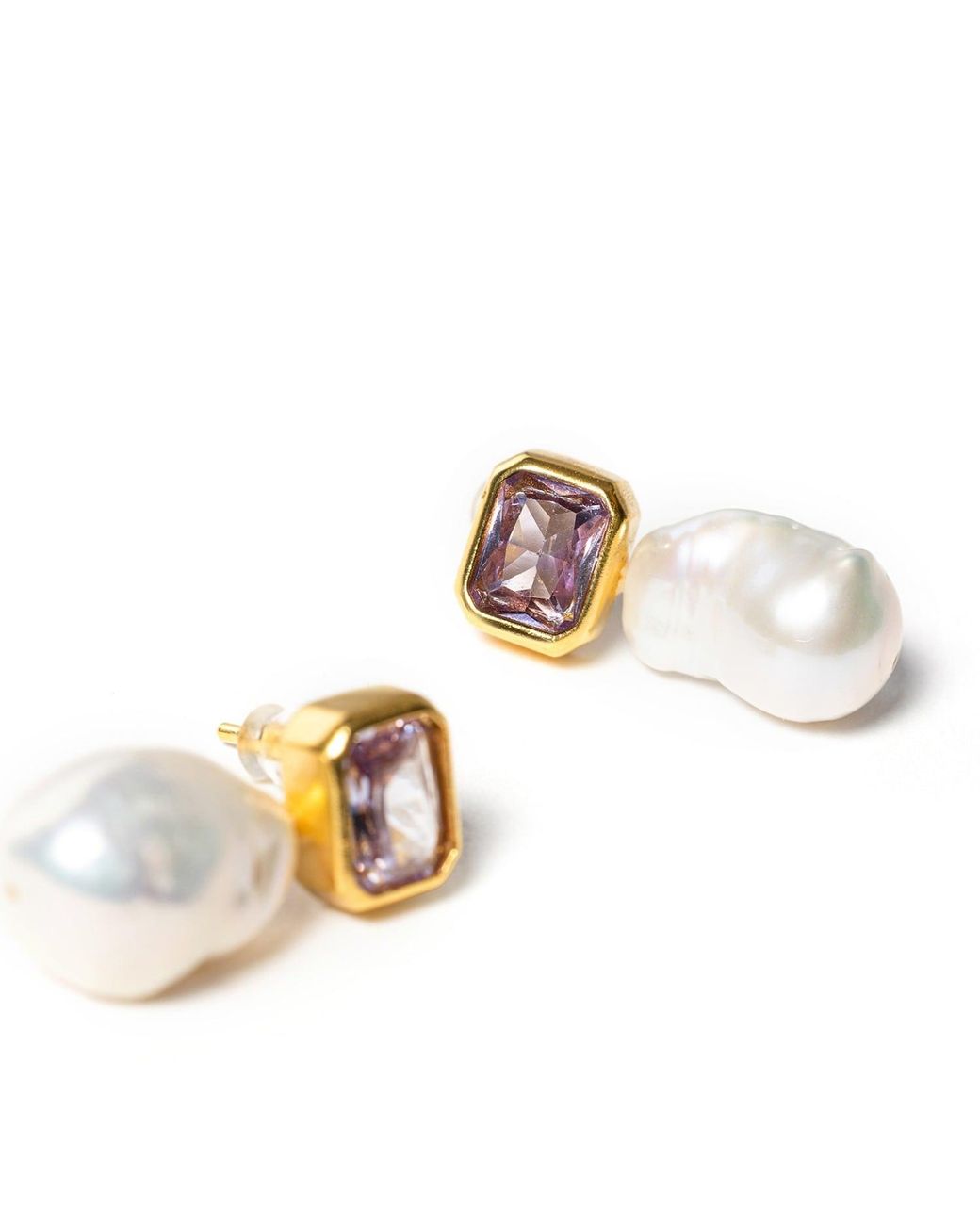 Kybele Studio Pink Bloom Drop Earrings