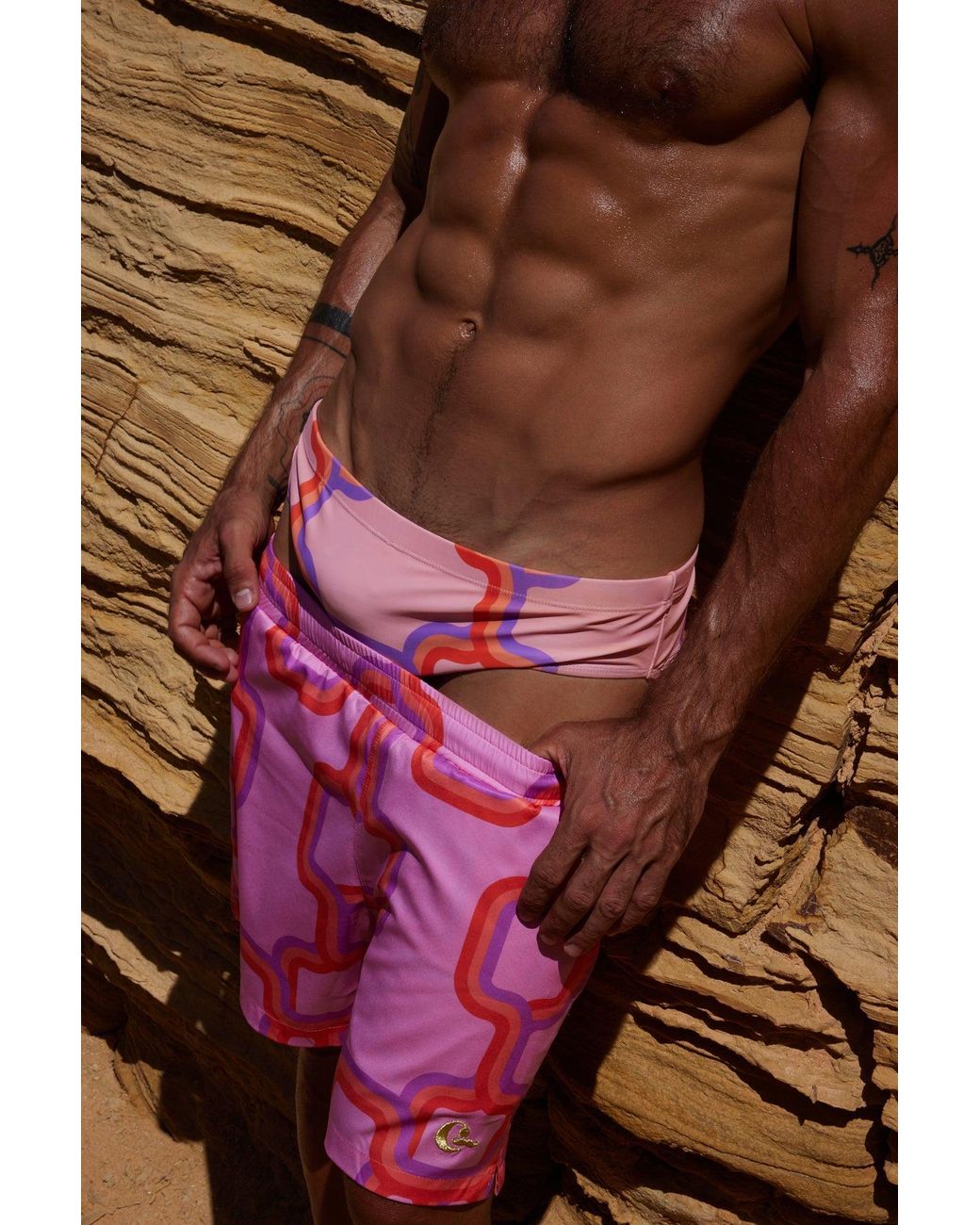 Julia Clancey Red South Bay Boardie for men