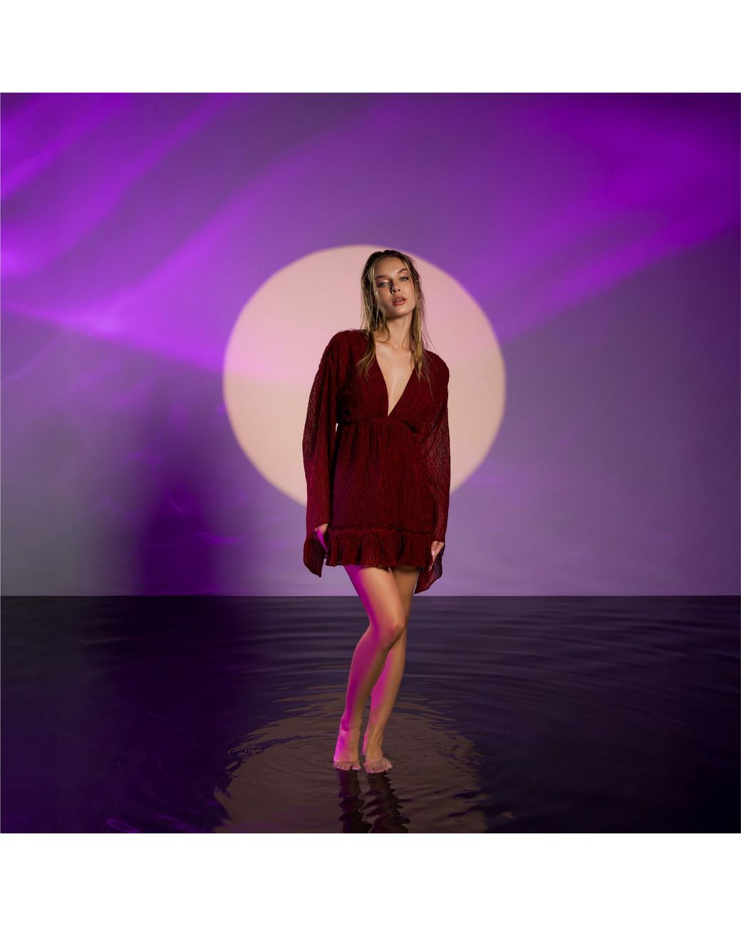 Zhenabia Red Ember Mini Dress