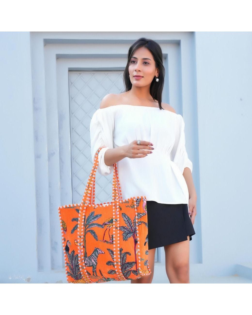 Conscious Yoga Collective Red The Ultimate Velvet Jungle Tote