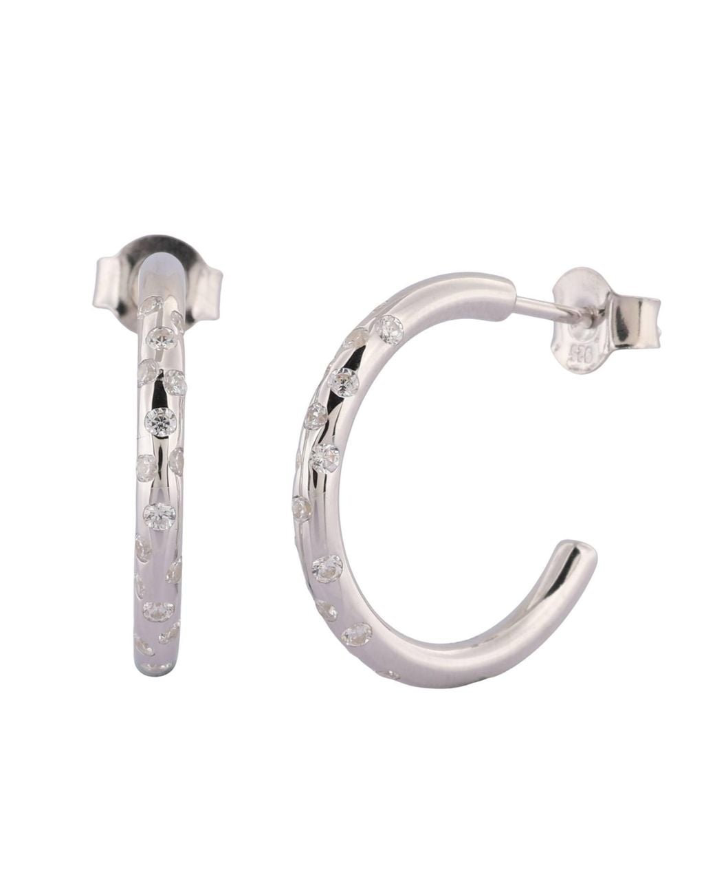 Dainty London Metallic Topaz Gemstones- Seren Hoops