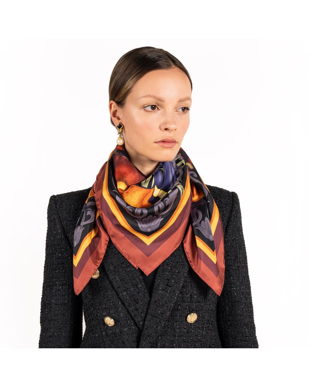 Emily Carter Blue The Tropical Toucan Scarf