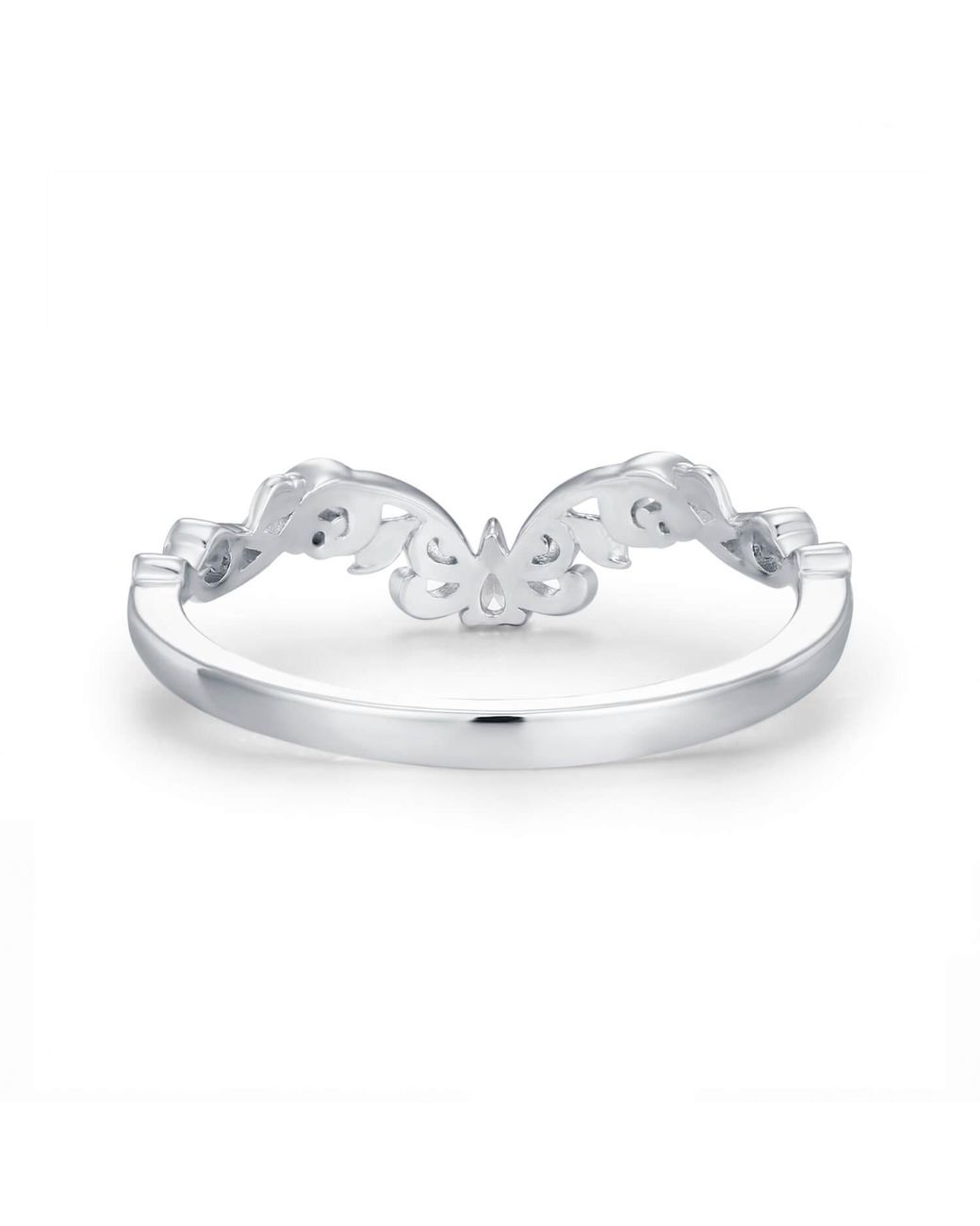 Azura Jewelry New York White Bloomveil Band Vermeil