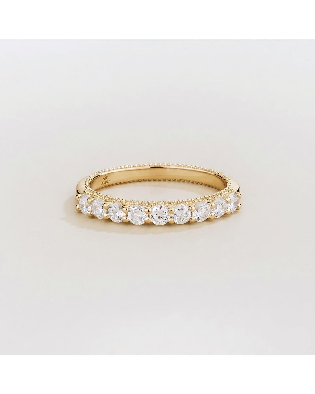 Juvetti Metallic Tempo Diamond Half Eternity Ring