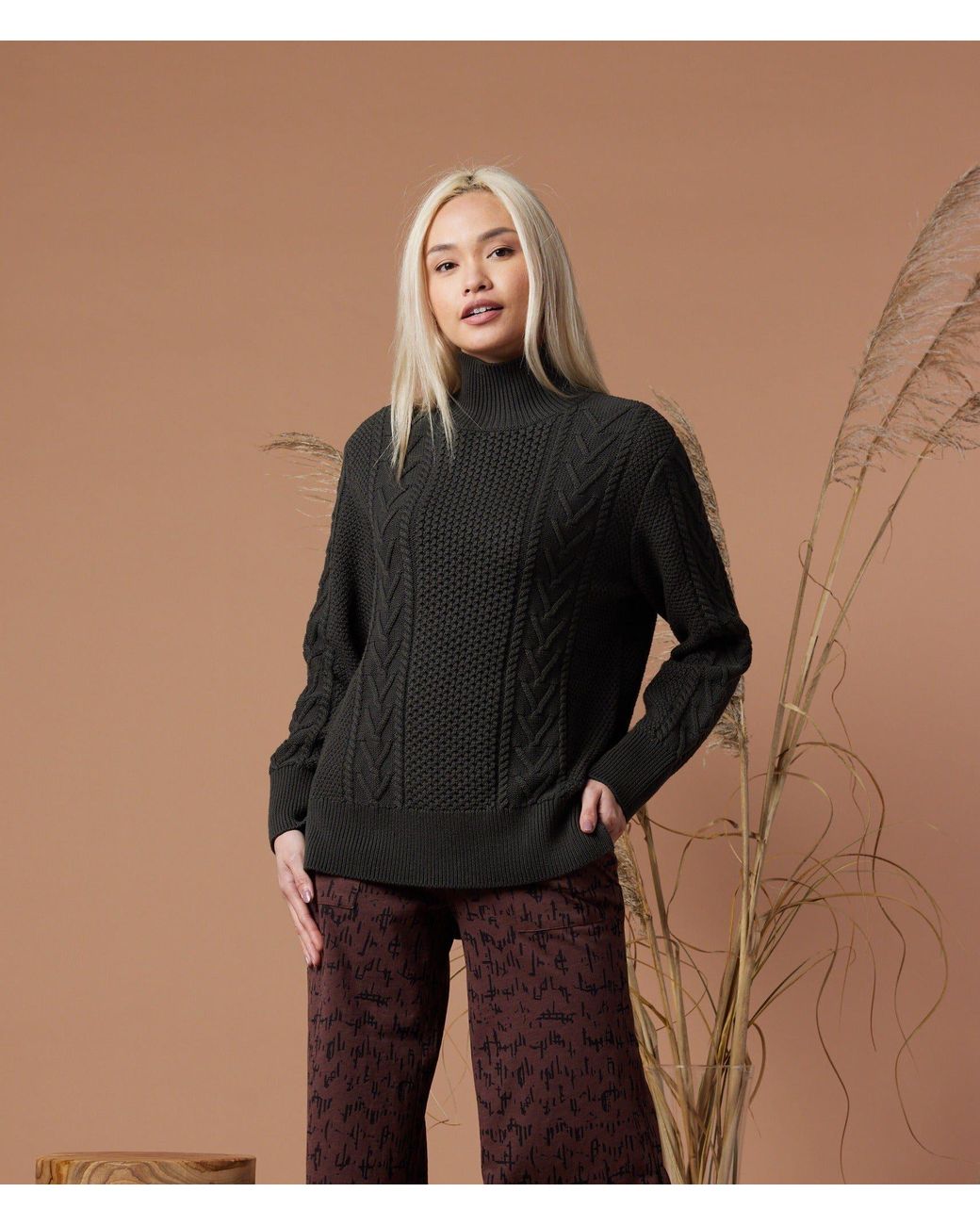 Known Supply Black Lightweight Mockneck Sweater