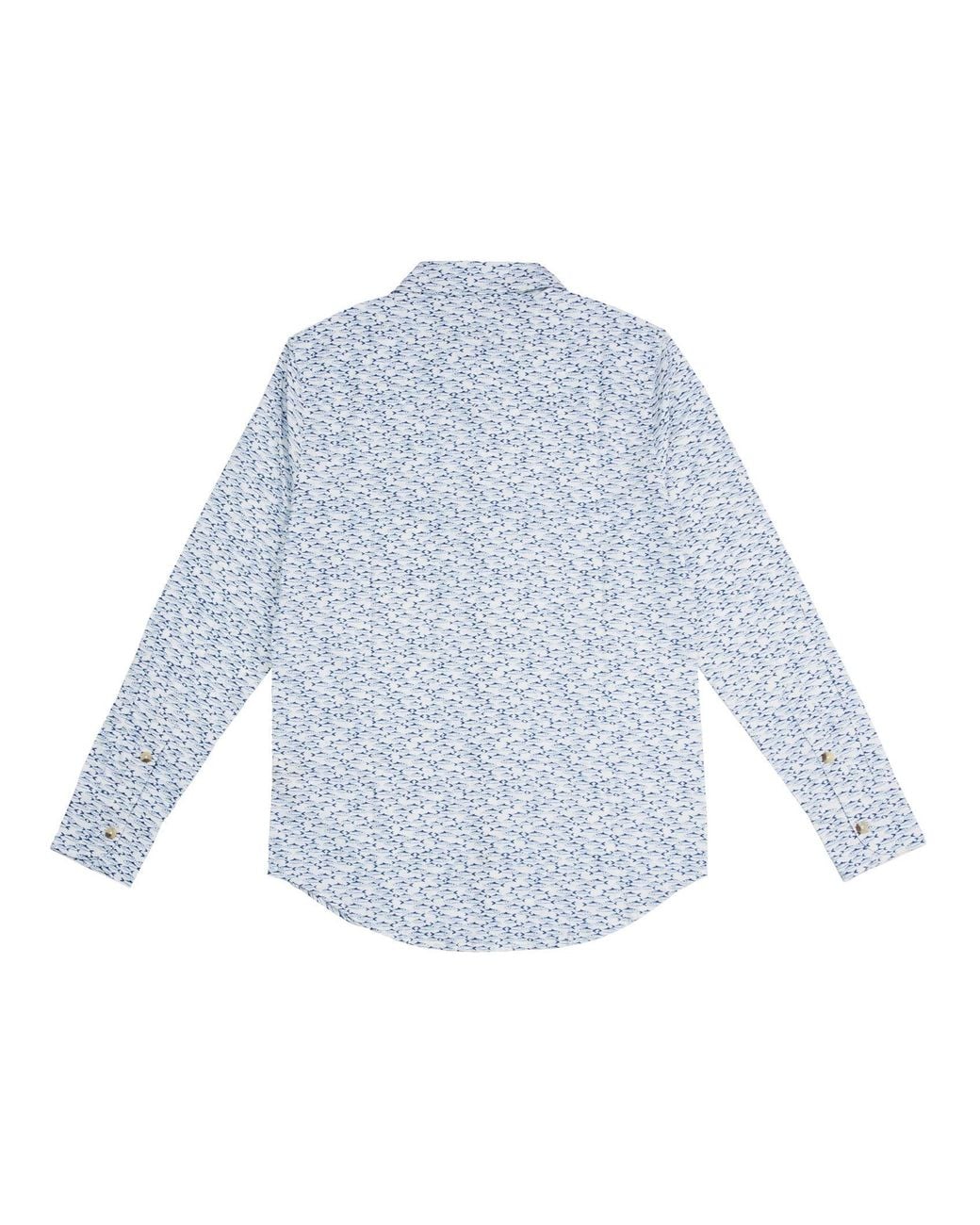 ALOFT Blue Fish Shoal Beach Shirt for men