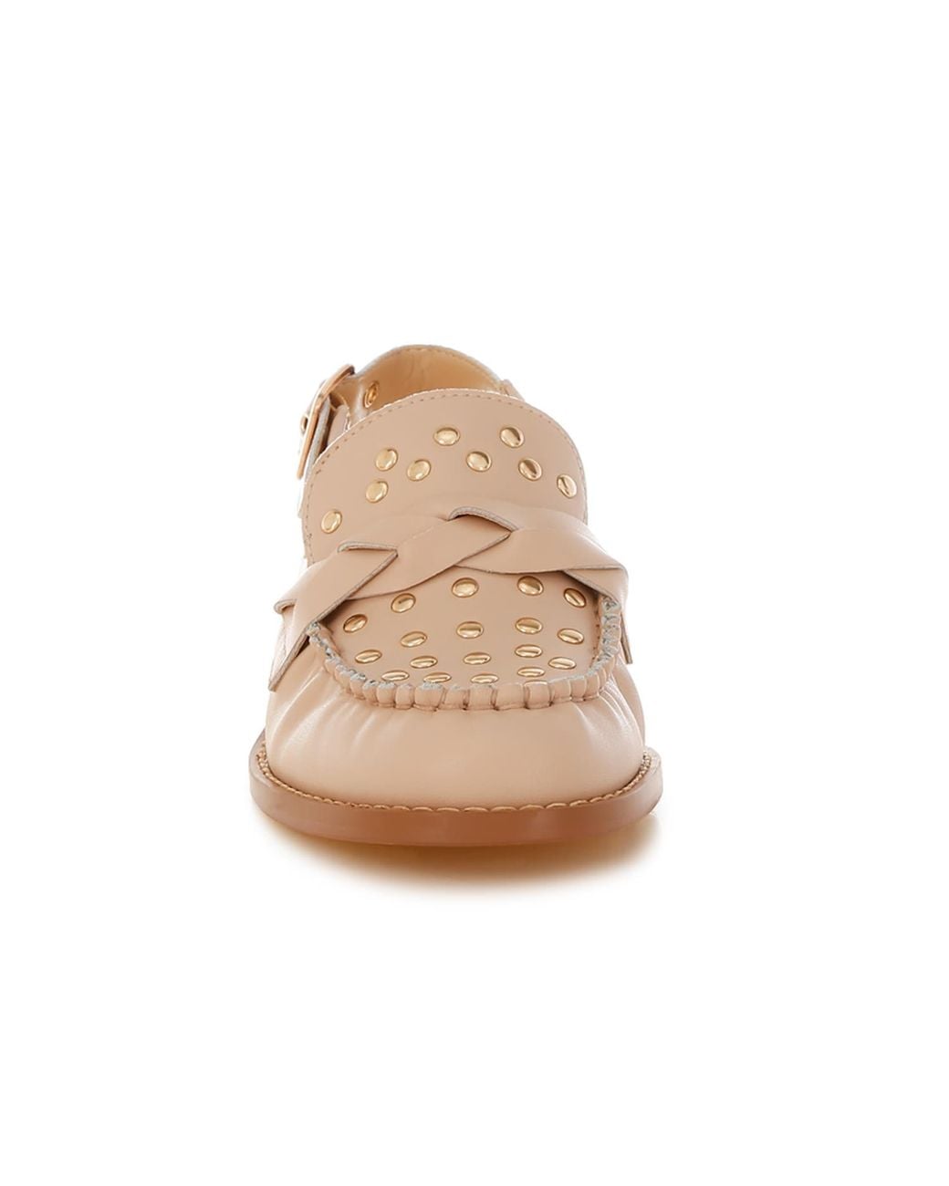 Rag & Co Natural Neutrals Remykin Braided Penny Strap Loafers