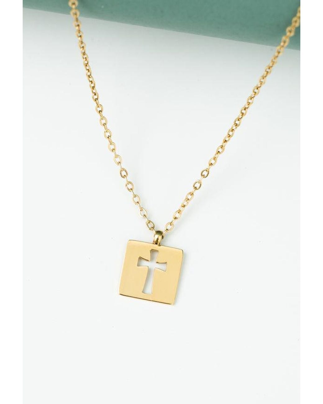 Starfish Project Metallic Axis Cross Necklace