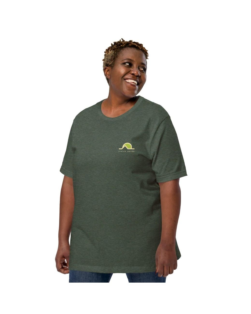 Anchor and Crew Green Forest Four Field Notes Organic Cotton T-Shirt