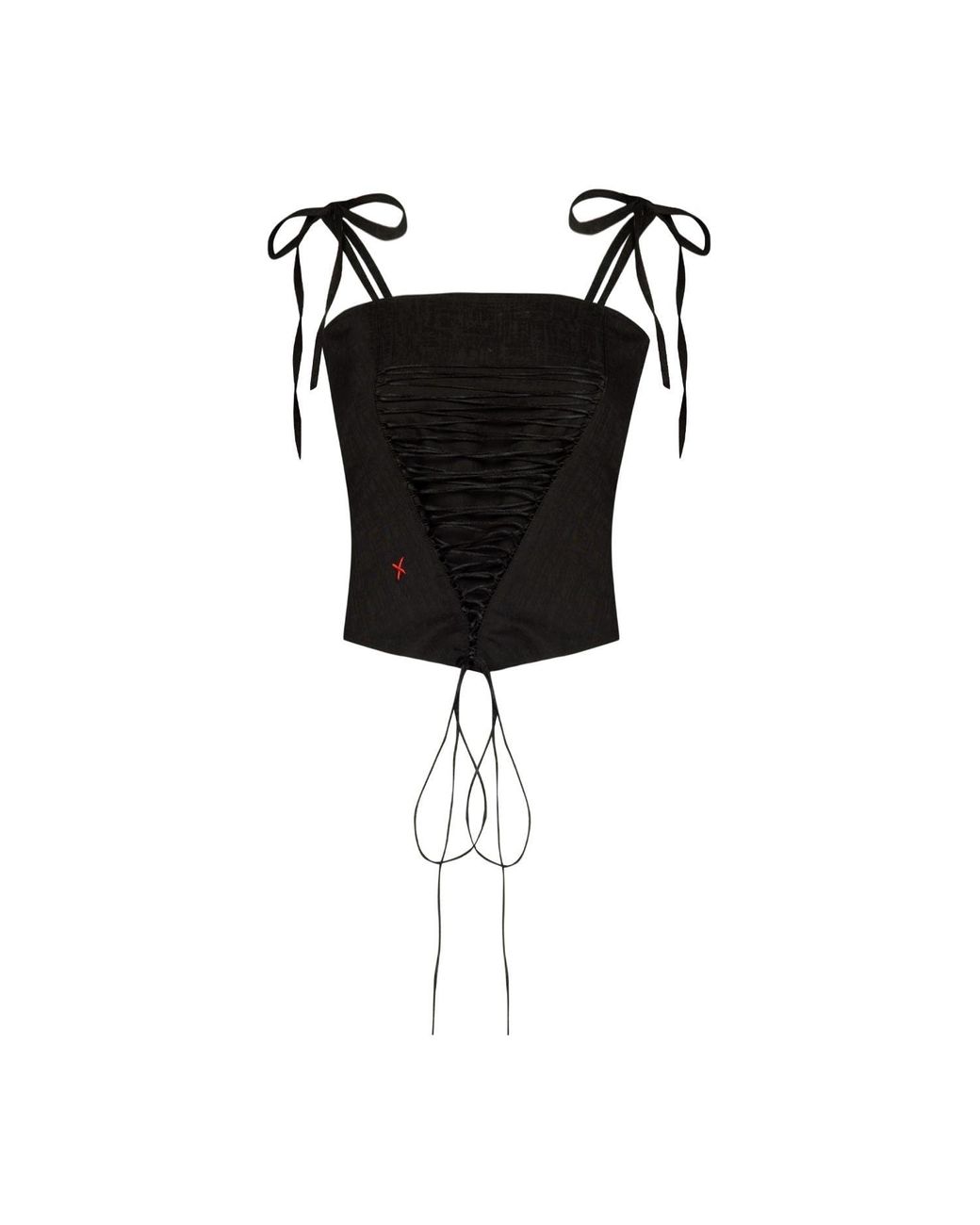Pcfg Black Your Itch Corded Top
