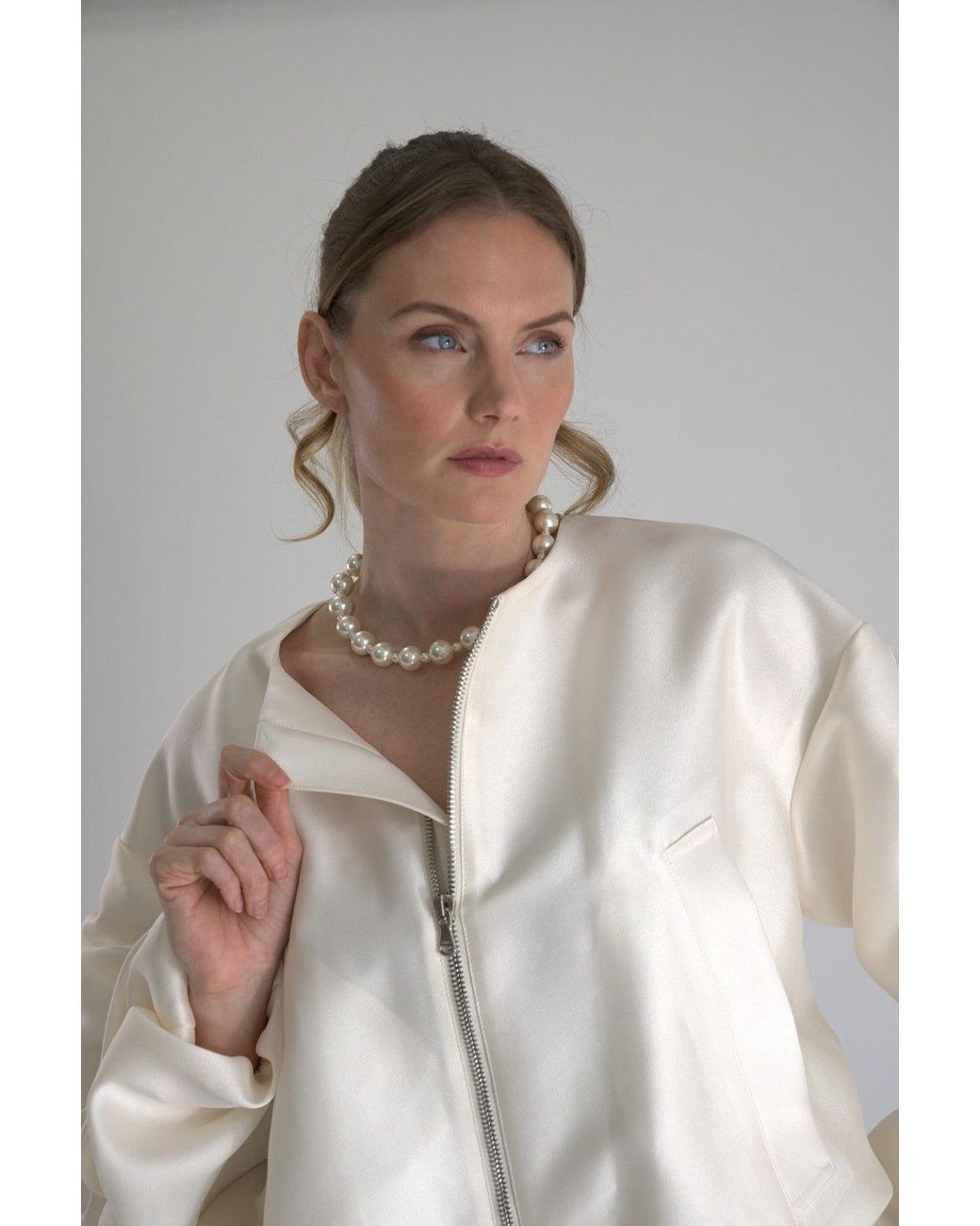 Fairchild Baldwin Metallic Neutrals Bardot Pearl