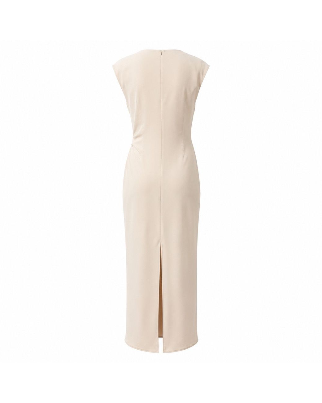 IZABELA MANDOIU Natural Elegant Twist-Detail Maxi Dress