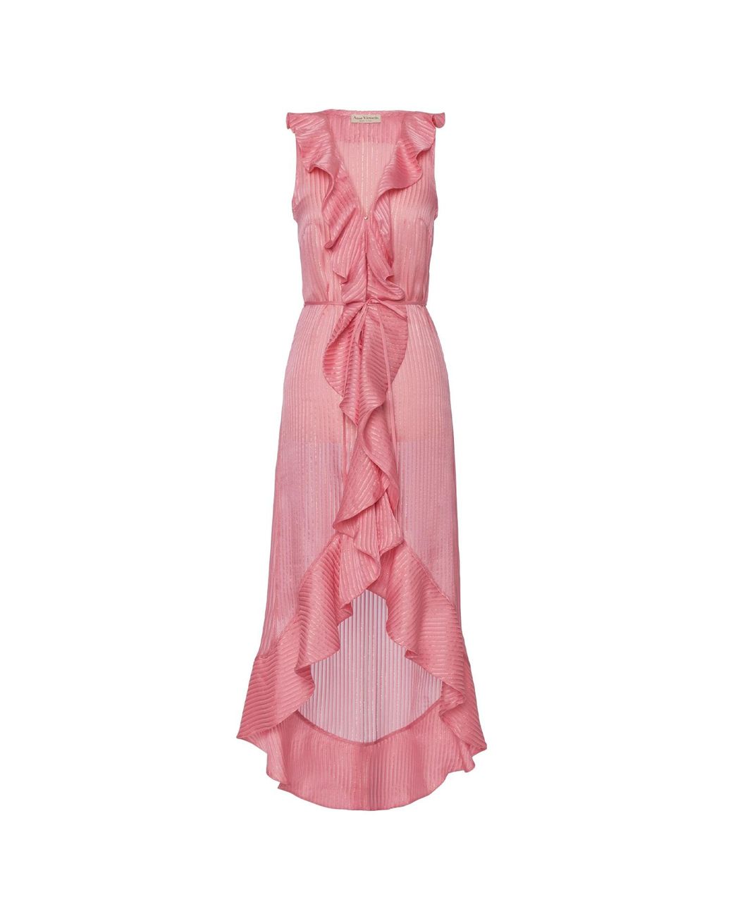 Anse Victorin Pink Lea Silk Dress