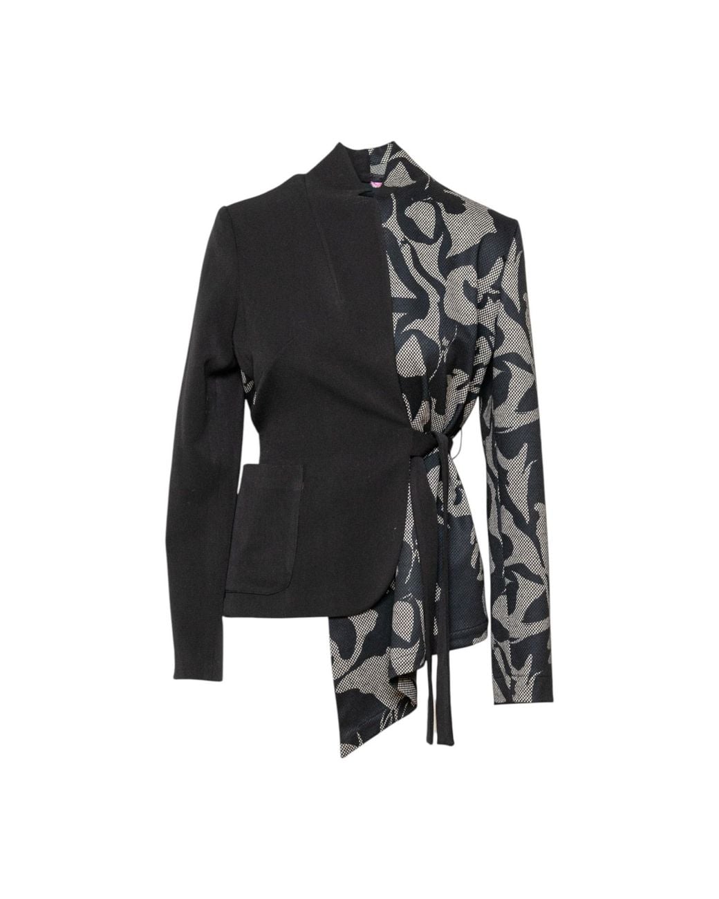 ARTISTA Black Tracey Asymmetric Jacket