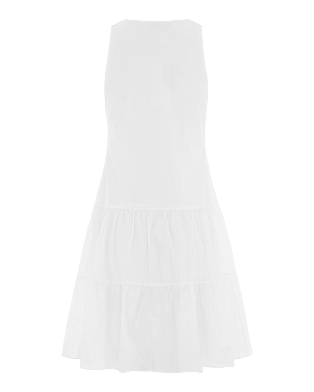 Hortons England White Hatfield Diamond Ruched Midi Dress