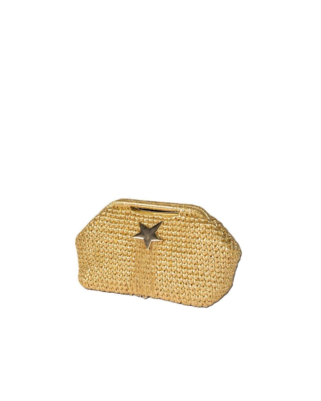 Springmoonatelier Blonde Venüs Handcrafted Metallic Yarn Bag