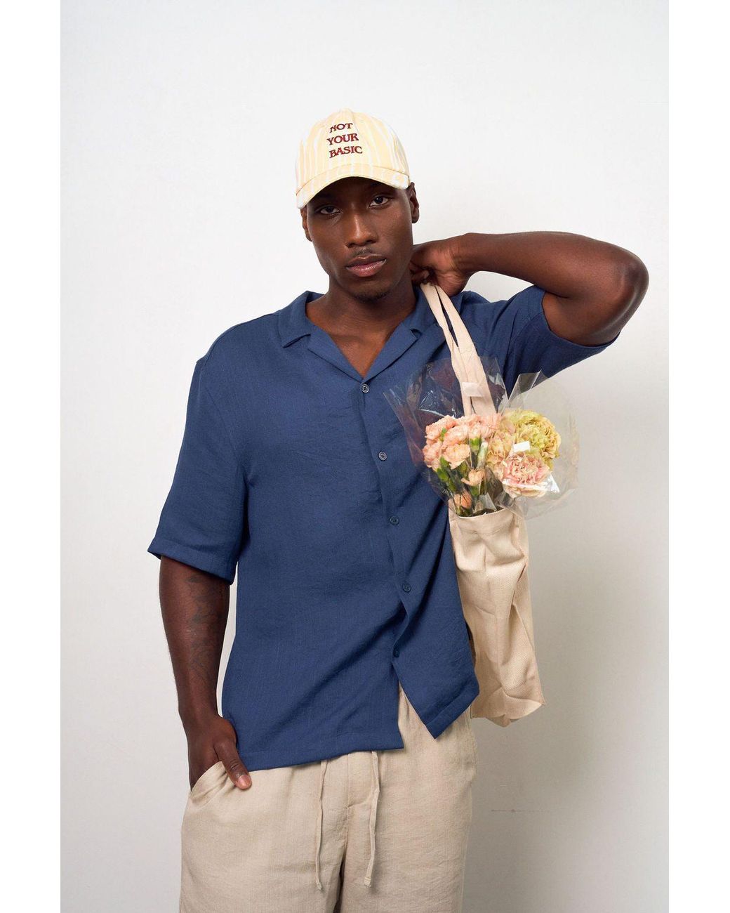 Mohala Grey Metallic Not Your Basic Cap for men