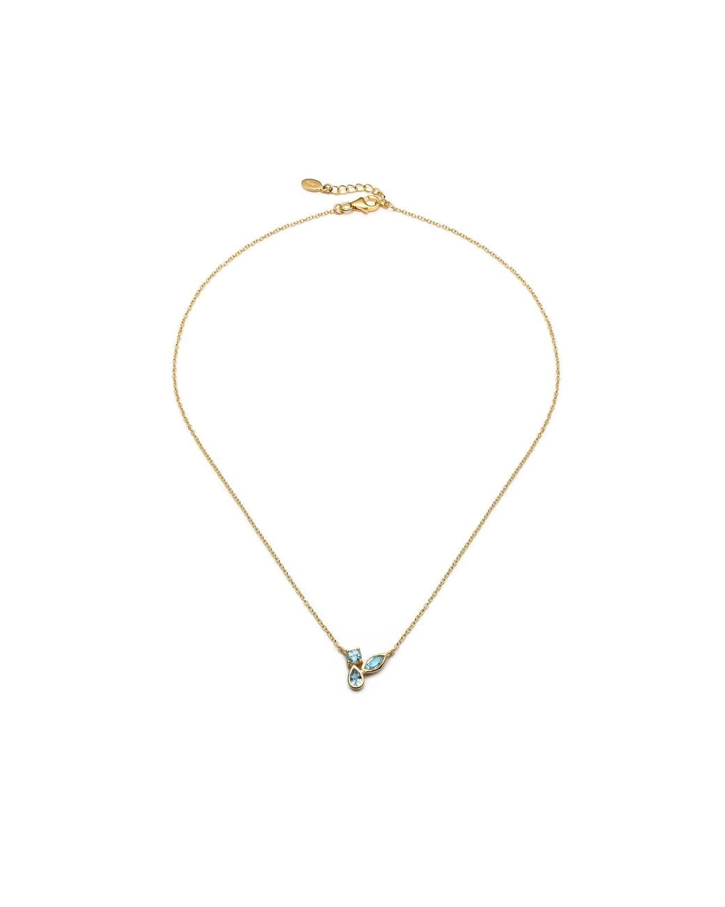 With Love Darling Metallic Water Drop Splash Necklace