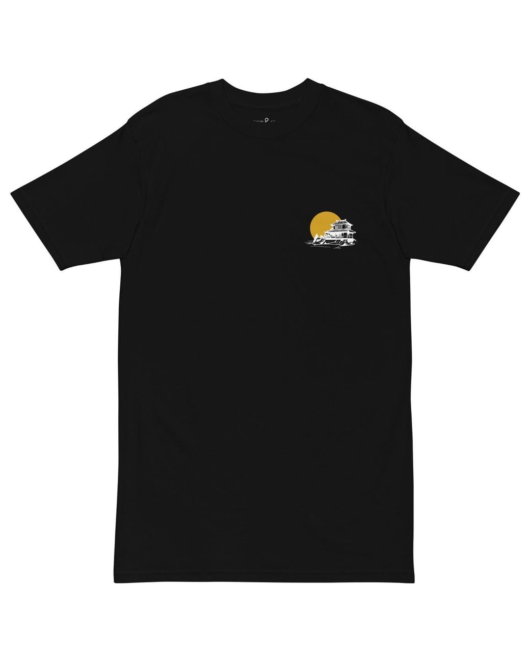Anchor and Crew Black Three Farmhouse Japan Era Heavy Cotton T-Shirt for men
